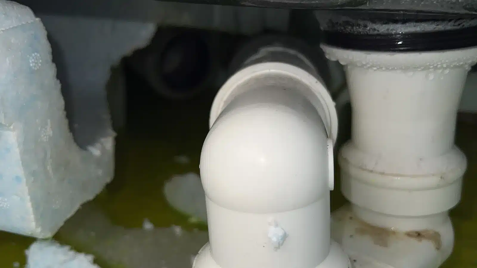 Wasserschaden Geräteanschluss Leck Siphon Wasserschaden Geräteanschluss Leck Siphon